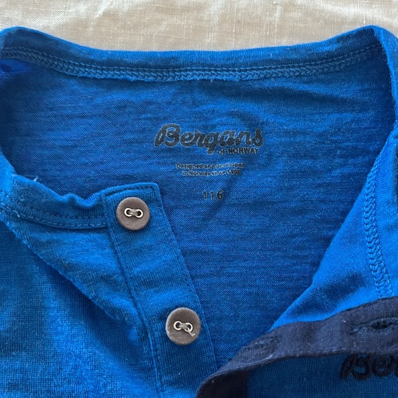 Bergans of Norway MYSKE Wool Kids Shirt Size 116/6yrs - Picture 2 of 2